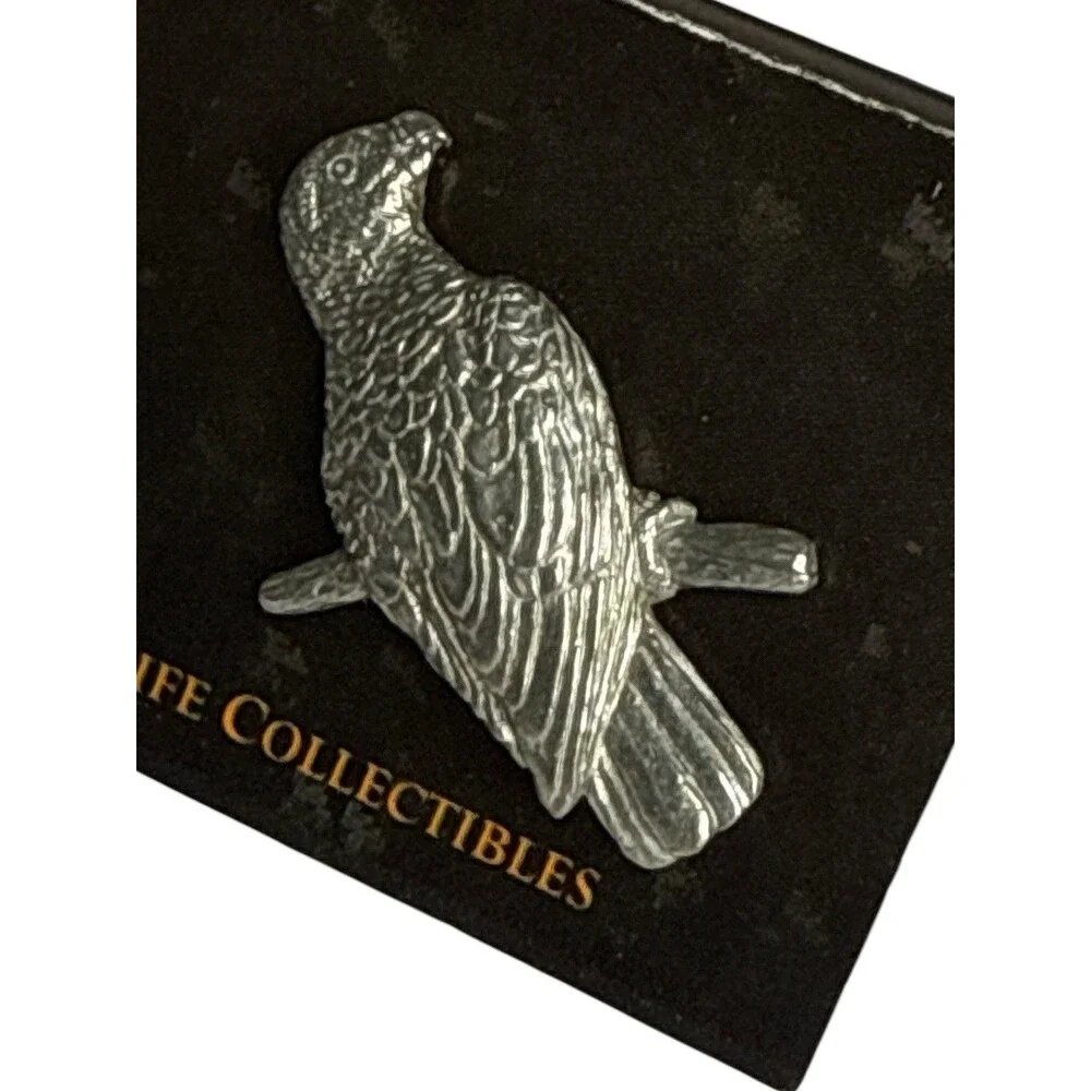 Lot 5 G.G. Harris Wildlife Collectibles Fine Pewter Bird Parrot Lapel Pins USA